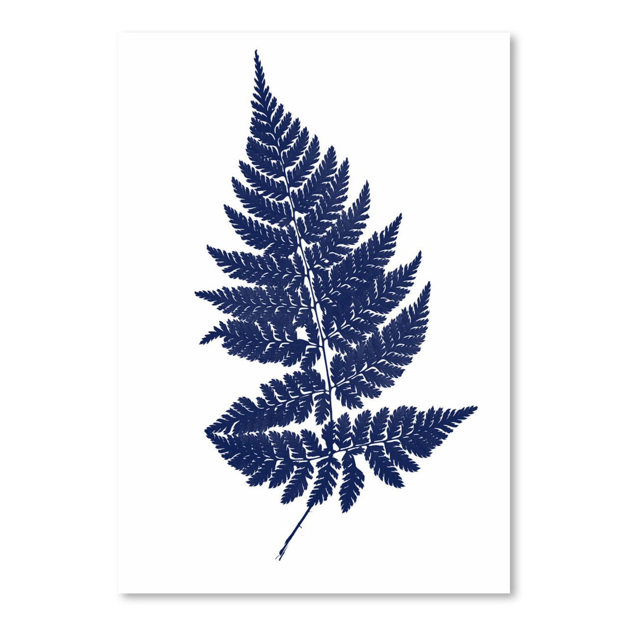 Blue Fernon White by Chaos &#x26; Wonder Design  Poster Art Print - Americanflat